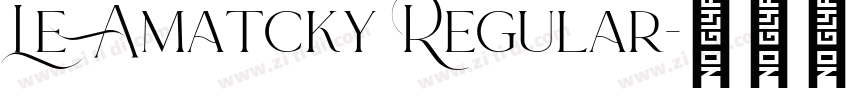 Le Amatcky Regular字体转换